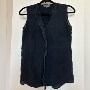 Vince 100% silk sleeveless flowy top